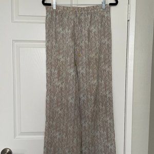 Calvin Klein SIZE XS snakeskin pattern drawstring pants